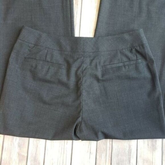 Lafayette 148 Womens Gray Pants Virgin Wool Stretch Career Trouser Black Size 2 - Picture 7 of 8